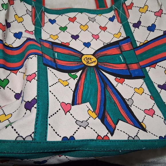 Brighton Green and Blue Tote Bag Stylish and Spacious - Picture 2 of 8